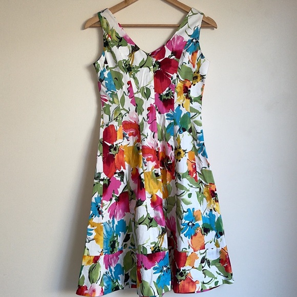 LAUREN BY RALPH LAUREN | Floral fit and flare dress - Picture 7 of 11